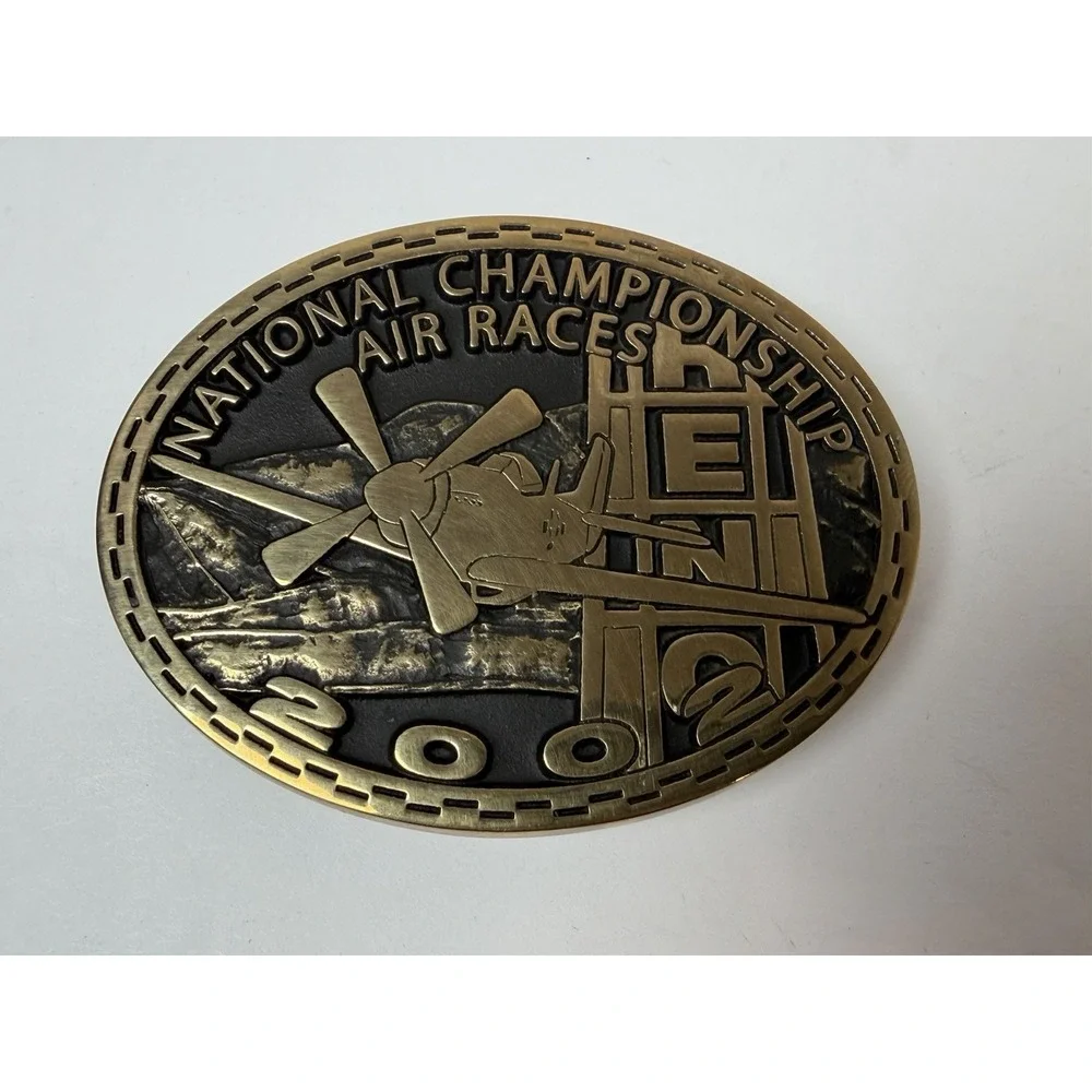Reno 2002 Air Races National Championship Limited Edition Belt Buckle Nevada